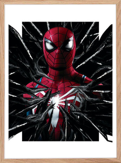 Walls Kids Wall Art Spiderman Venom Wooden Framed 20x30cm