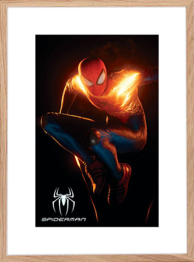 Walls Παιδικό Κάδρο Litghning Spiderman από Ξύλο 30x40εκ.