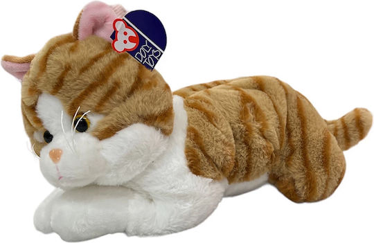 Doly Toys Plüsch-Kätzchen Katze liegend - Braun für 3+ Jahre 35 cm