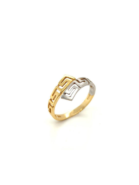 Women's Gold Ring K14 585° Myandros Bicolor