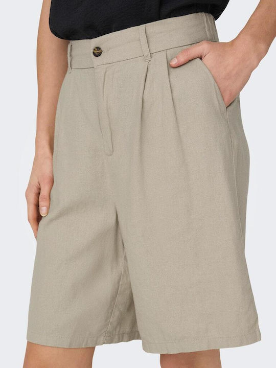 Only Women's Linen Shorts Humus