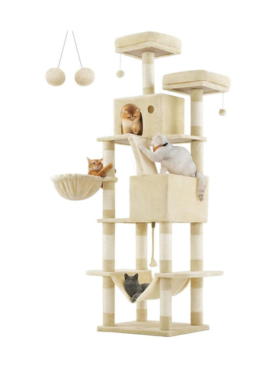 Songmics Cat Trees Beige 60x50x206cm