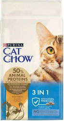 3-in-1 Dry Food for Adult Cats 15kg