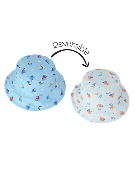 Flapjackkids Kids' Hat Bucket Fabric Sunscreen Light Blue