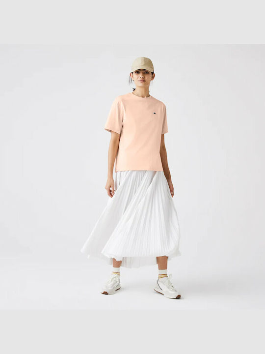 Lacoste Women's Polo Shirt Short Sleeve Light Pink