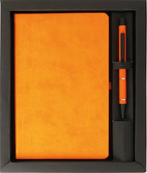 Portokali Desk Set with Notebook and Pen 1pcs
