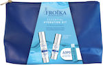 Froika Skin Care Set for Moisturizing with Face Cream , Serum , Face Cleanser & Toiletry Bag