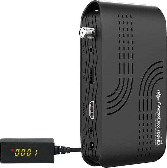 AB Abcom Cryptobox Digitaler Mpeg-4 Empfänger Full HD (1080p) Anschlüsse SCART / HDMI / USB