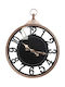 Beliani Wanduhr Schwarz Ø44cm