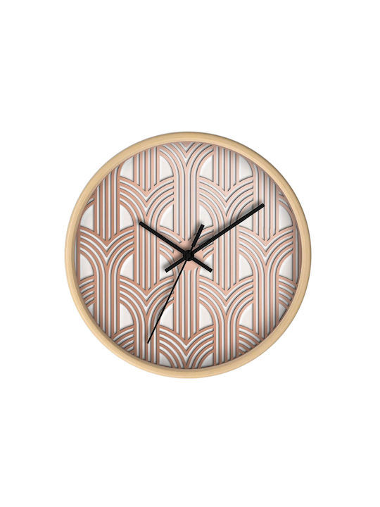 ArteLibre Wall Clock Beige Ø40cm