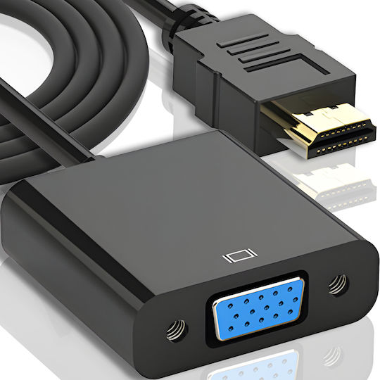 Retoo Converter Hdmi Male To Vga Female Black