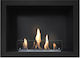 Panthermica Internal / Outdoor Wall Mounted Bioethanol Fireplace Black 45x18x45cm
