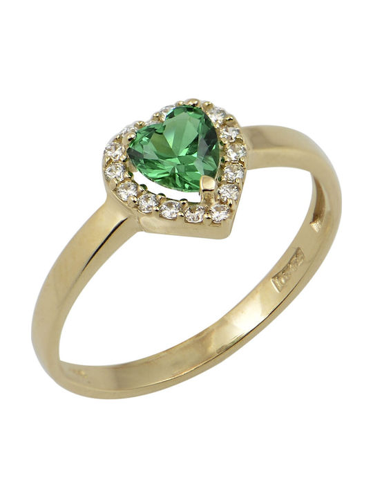 FenixJewelry Дамски Пръстен с Циркони от Злато ...