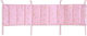 Rythmos Venus Crib Bumpers Classic Inside Pink 43x200cm
