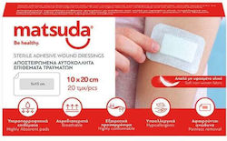 Matsuda Wasserdichte sterile selbstklebende Wundpflaster 10x20cm 20 Stück Matsuda Wasserdichte sterile selbstklebende Wundpflaster 10x20cm 20 Stück
