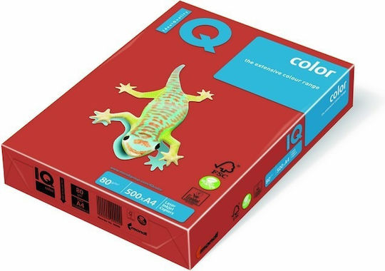 IQ Tech Druckpapier A4 80gr/m² 1x500 Blätter Rot