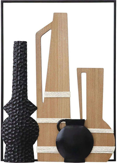 Marhome Mixed Art Μαύρο από Ξύλο 59.7x3.8x42.5cm