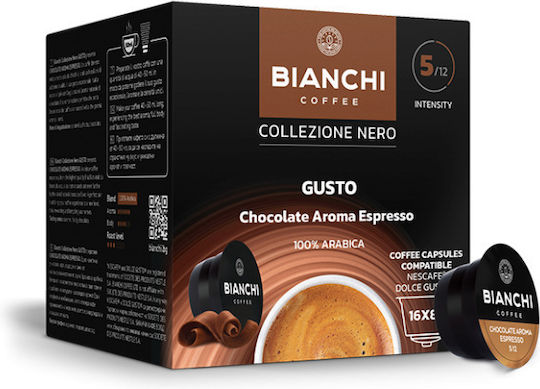 Bianchi Coffee Capsule Espresso Compatibile cu Mașina Dolce Gusto 16capace
