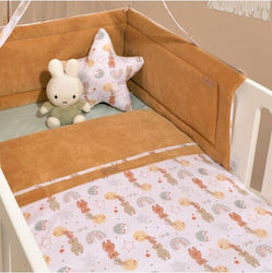 Baby Oliver Crib Bumpers Classic Inside Camel 34x210cm