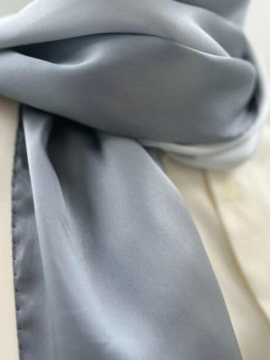 Women's Silk Scarf Gray