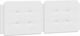 vidaXL Leather Bed Headboard Pillow White 140x48cm