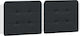 vidaXL Leather Headboard Cushion Black/White 14...
