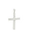 Women's White Gold Cross 14K