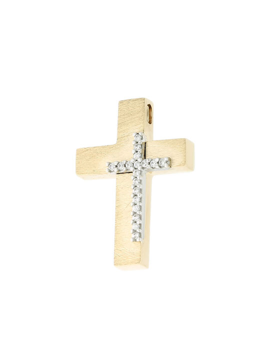 Damen Gold Kreuz 14K