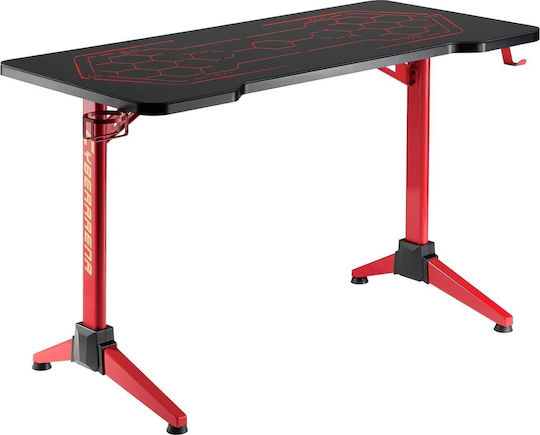 Gaming Office Nanors Wooden Black with LED and USB Ports 120x60cm