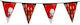Decorative Garland Flags Horror Clown 6m