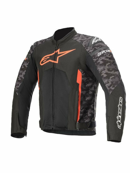 Alpinestars T-gp Plus R V3 Air Sommer Herren Motorradjacke Wasserdicht Schwarz