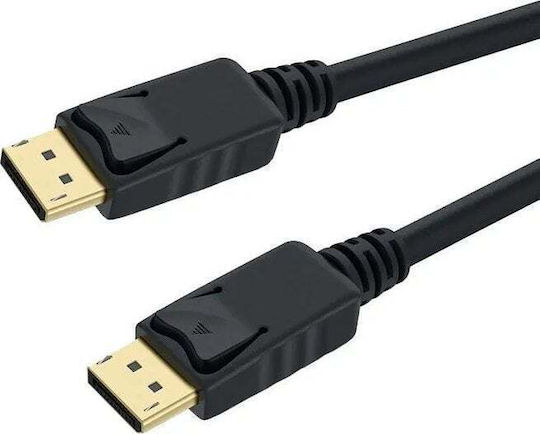 PremiumCord Cable DisplayPort male - DisplayPort male 2m Μαύρο (kport5-02)