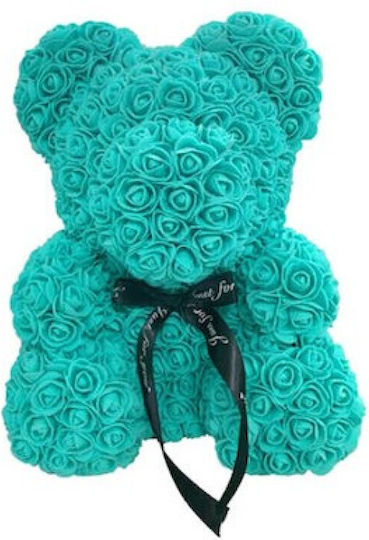 Teddybär aus künstlichen Rosen 25cm in Box Mohicans Black Line