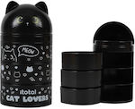 Desk Organizer No Pencils I-total Plastic Black Cat Xl2704a