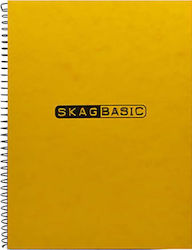Skag Basic Spiralblock liniert 21x30cm 5 Fächer...