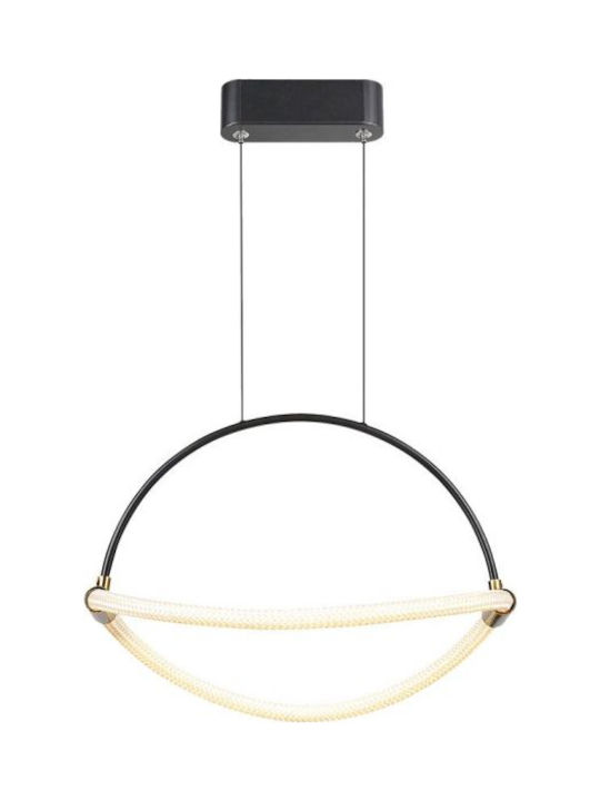 V-TAC Pendant Light Black LED with Warm White Light 40x16x165cm