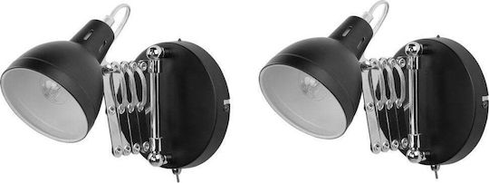 Beliani Classic Lamp Wall Black