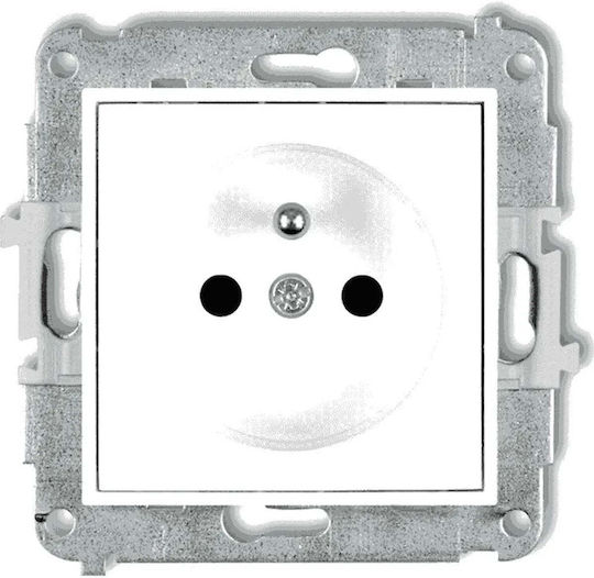 Karlik Single Walled Power Socket White