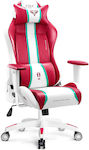 Diablo X-One 2.0 Normal Size Artificial Leather Gaming Chair with Adjustable Arms Candy Rose