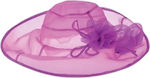 Fuchsia Organza Hat