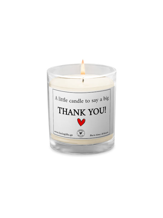 Handmade Aromatic Candle Jar A Little Candle To Say A Big Thank You 39 Hours 230ml Vanilla Flavor No8