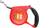 Nunbell Haustier Faltbare Hundeleine Leine Gurt Rot 5m Tps-33947