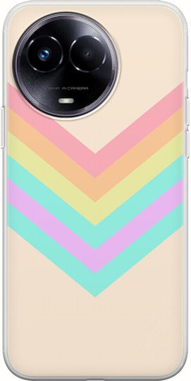 Regenbogen Realme 11 5G Flexibles TPU Transparentes Silikon