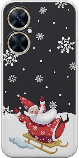 Fröhlicher Weihnachtsmann Huawei Nova 11i Flexibles TPU Transparentes Silikon