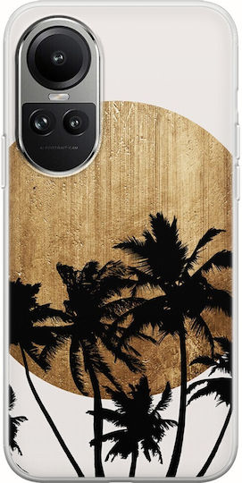 Husă flexibilă din silicon transparent Miami Beach pentru Oppo Reno 10 Pro 5G