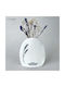 Synchronia Decorative Vase White 9.8x3x12cm