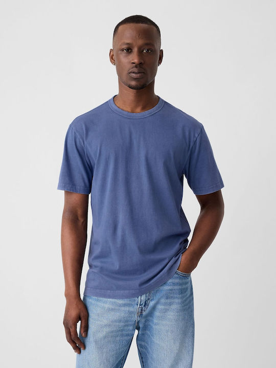GAP T-shirt Bărbătesc cu Mânecă Scurtă bainbridge blue