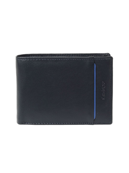 Lavor Men's Leather Wallet with RFID Blue