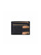 Lavor Men's Leather Card Wallet with RFID Blue