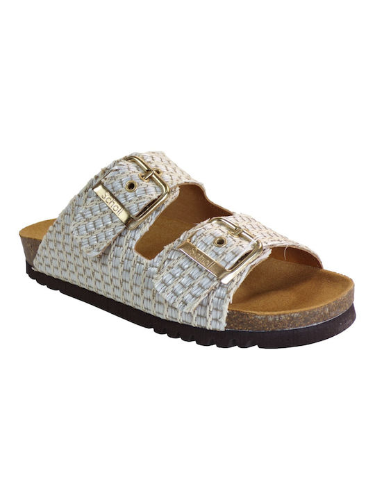 Scholl Noelle Leather Women's Flat Sandals Anat...